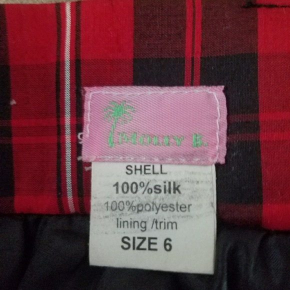 Molly b. Tartan silk festive skirt. Sz 6. - Picture 2 of 2